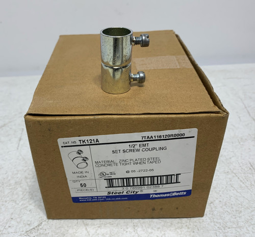 T&B TK121A 1/2" EMT Compression Coupling (pk of 50)