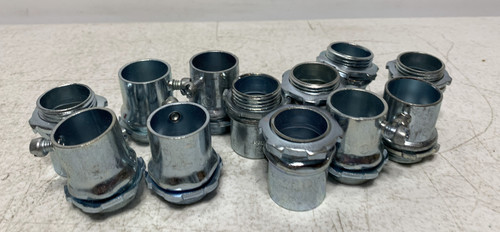 Halex 3/4" EMT Set-Screw Connector w/ Locknut (lot of 12)