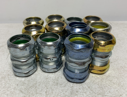Topaz 1" EMT Compression Coupling Zinc Plated Steel (lot of 12)