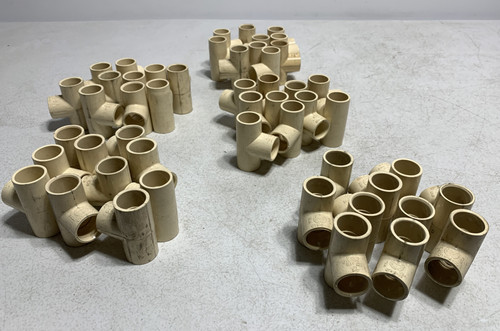 Charlotte Pipe CTS-2400 3/4" x 3/4" x 3/4" CPVC Tee (lot of 50)