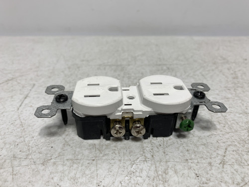 Leviton T5320-WMP 15A 125V Tamper-Resistant Duplex Receptacle White