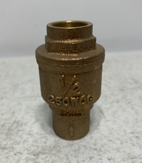 Nibco T-413-K 1/2" Brass Spring-Loaded Inline Check Valve 250 WOG