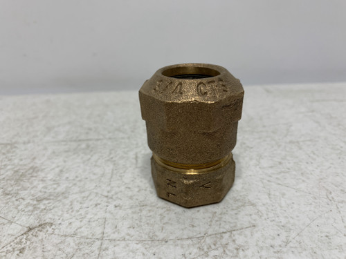 Ford 3/4" CTS x NL Brass Compression Coupling
