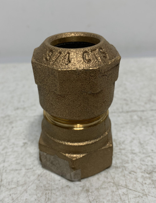 Ford 3/4" CTS x 3/4" CTS Brass Compression Coupling