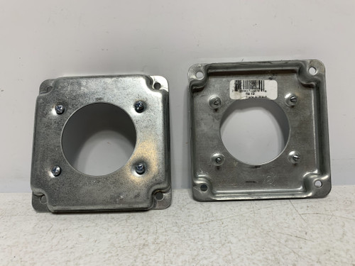 Steel City RS13 Raised Cover 4" Square Round Device Opening (lot of 2)