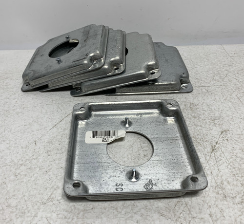 Steel City RS4 Raised Cover 4" Square 1/2" KO (lot of 5)
