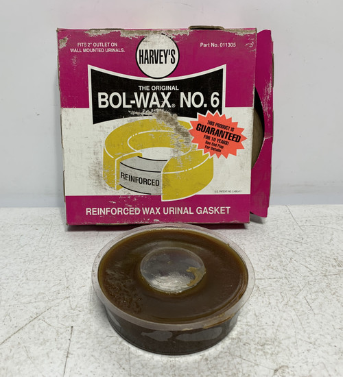 Harvey's Bol-Wax No. 6 Reinforced Wax Urinal Gasket