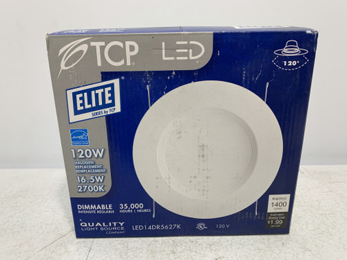 TCP LED14DR5627K Elite 5/6" LED Retrofit Downlight 1400 lm 2700K