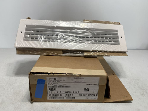 Titus 300FL 18X04 Supply Grille Aluminum Double Deflection