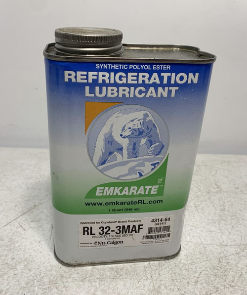 Emkarate 4314-64 Refrigeration Lubricant 1 Qt 150 SUS