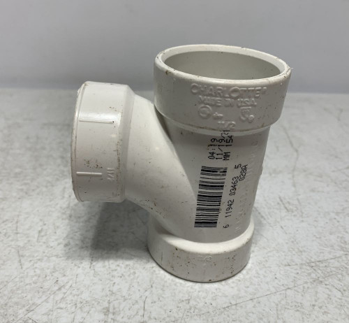 Charlotte Pipe 1-1/2" PVC DWV Combo Wye (lot of 3)