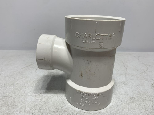 Charlotte Pipe 31-1250 PVC DWV Fitting 3" x 3" x 2"