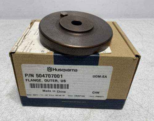 Husqvarna 504707001 Outer Flange For Concrete Saw
