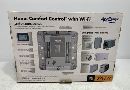 Aprilaire 8910W Thermostat Wi-Fi Programmable Touchscreen