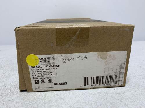 Chicago Faucets 350-E35VP317XKABCP Bar Faucet 1.5 GPM Chrome