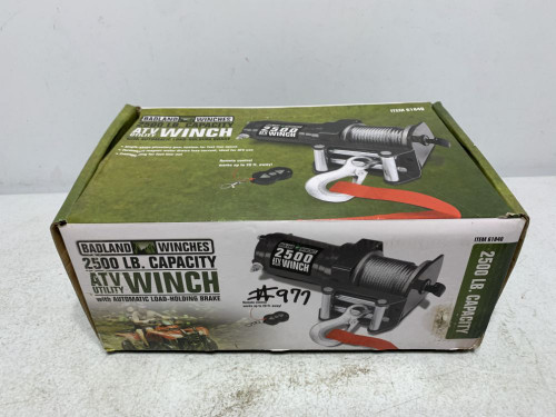 Badland Winches 61840 ATV Winch 2500 lb Capacity