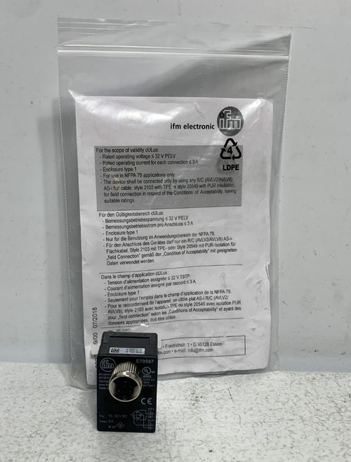 IFM E70587 Flat Cable IDC Connector 32V 3A