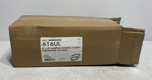 Lambro 616UL LamaFlex Connector 6" x 25' UL Listed