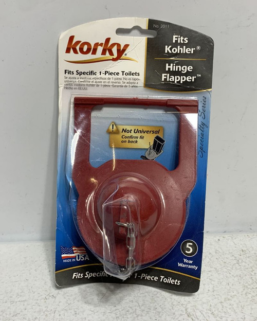 Korky 2011BP Hinge Flapper Fits Kohler Toilets