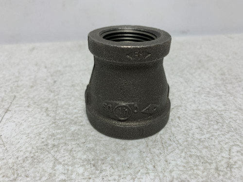 1" x 1-1/4" Reducer Coupling Black Iron Malleable (lot of 2)