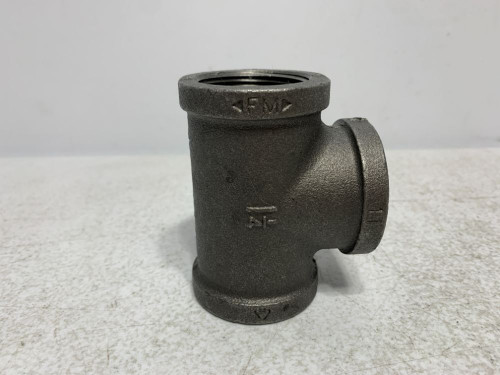 1-1/4" x 1-1/4" Black Iron Tee 150# Malleable Iron (lot of 4)