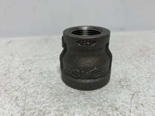 1" x 3/4" Black Iron Reducing Coupling Malleable FPT (lot of 19)
