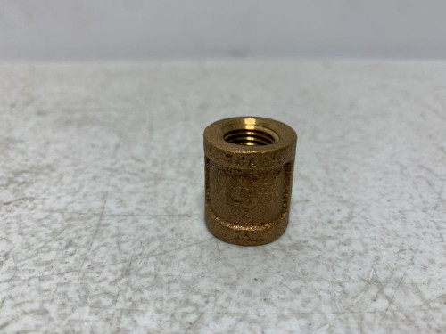 1/4" 1/4" Brass Coupling Fitting Female x Female (lot of 4)