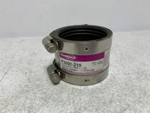 PlumbQwik P3000-215 Shielded Coupling 2" x 1-1/2" Neoprene