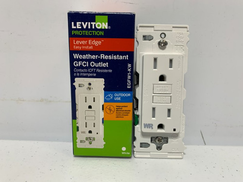 Leviton EGFW1-KW GFCI Outlet 15A 125V WR Tamper-Resistant