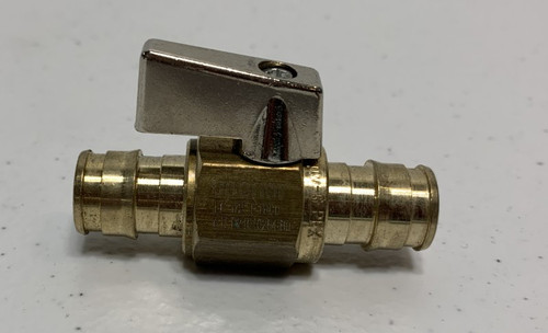 Uponor F1960 Valve 1/2" Brass PEX Expansion