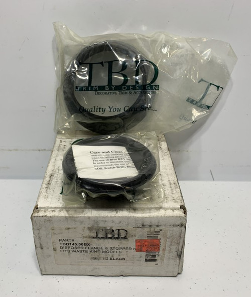 Trim By Design TBD145.56BX Flange & Stopper Kit Matte Black