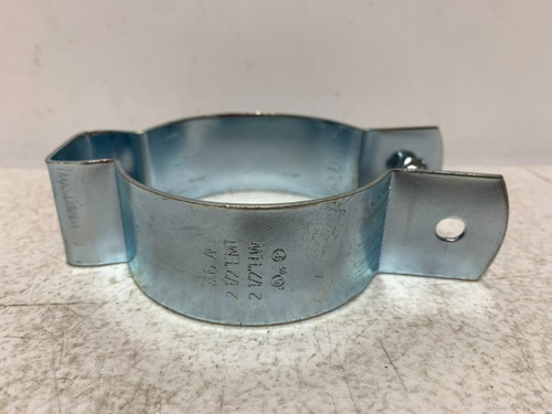 Unbranded #6 A 2-1/2" Pipe Clamp Zinc Plated Steel