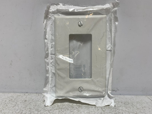 Leviton M52-PJ26-WM Wall Plate 1-Gang White Nylon Midway (lot of 2)