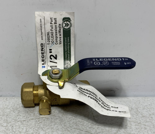 Legend T-2002NL Ball Valve 1/2" Brass Compression 400WOG