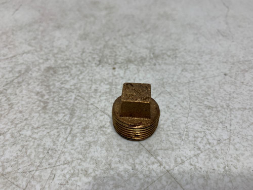 Unbranded 3/4" Brass Pipe Plug Square Head (lot of 5)