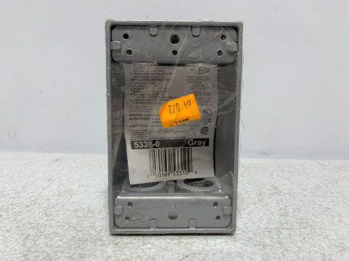 Bell Outdoor 5331-0 Weatherproof Box 18.3 Cu In 1-Gang (lot of 2)