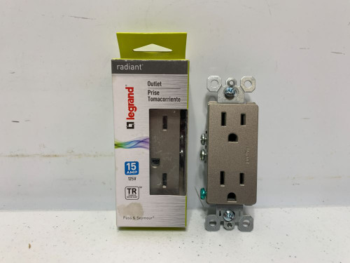 Legrand 885-TRNICC12 Outlet 15A 125V Tamper-Resistant Nickel