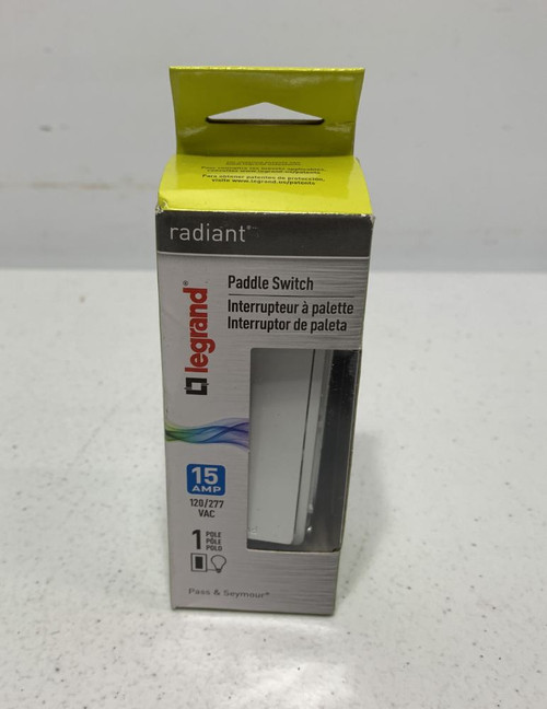 Legrand TM870-WCC10 Paddle Switch 15A 120/277V White