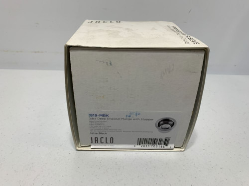 Jaclo 2819-MBK Disposal Flange 3-1/2" Diameter Matte Black