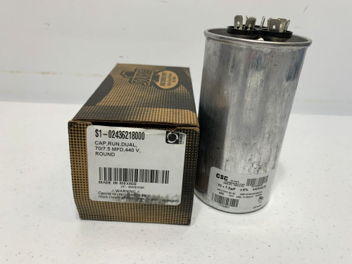 York S1-02436218000 Capacitor Run Dual 70/7.5 MFD 440V
