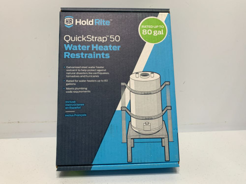 HoldRite QS-50 Water Heater Restraint Galvanized Steel 80 Gal