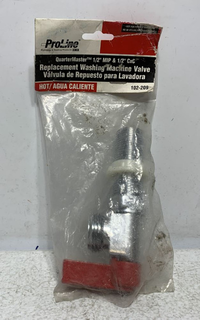 ProLine 102-209 Washing Machine Valve 1/2" MIP x 1/2" CxC
