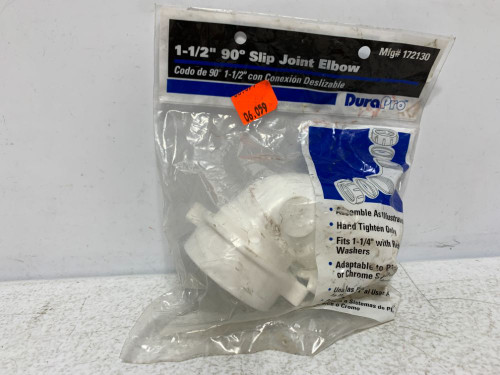 DuraPro 172130 Slip Joint Elbow 1-1/2" 90 deg PVC