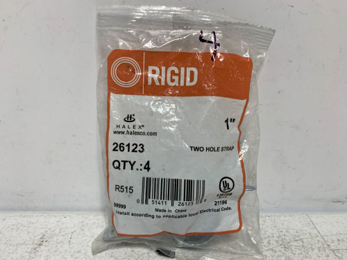 Halex 26123 Conduit Strap 1" Rigid Two-Hole (lot of 4)