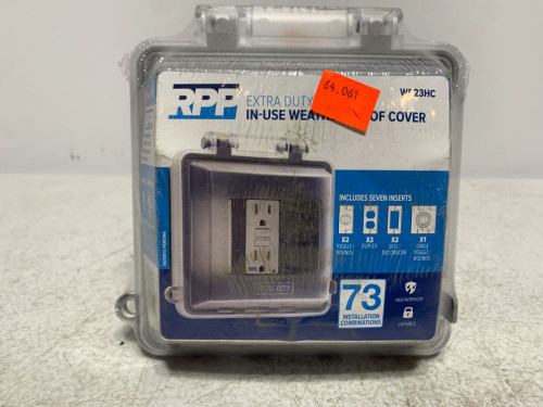 RPP WP23HC In-Use Weatherproof Cover 3" Depth Clear