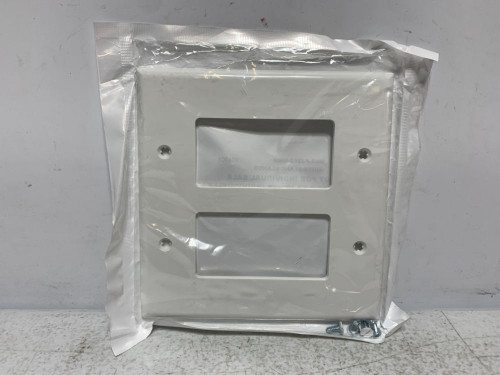 Leviton PJ262-WMP Wall Plate Midway Nylon White