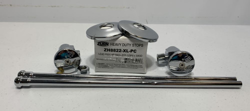 Zurn ZH8822-XL-LR-PC Angle Stop Valve 1/2"x3/8" Chrome