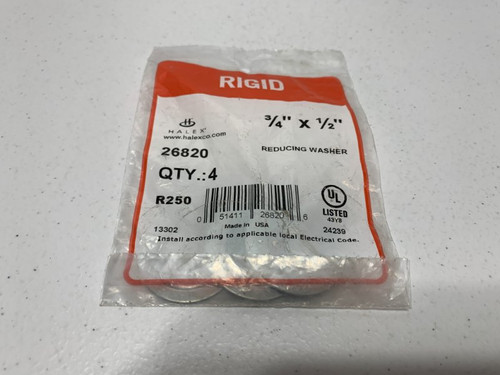 Rigid 26820 Reducing Washer 3/4" x 1/2" Steel