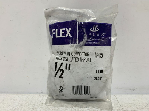 Halex 28441 Connector 1/2" Insulated Throat (lot of 3)