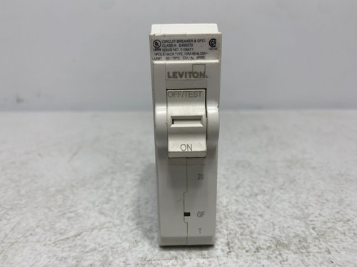 Leviton LB120-GFT Circuit Breaker 20A 120V 1-Pole GFCI